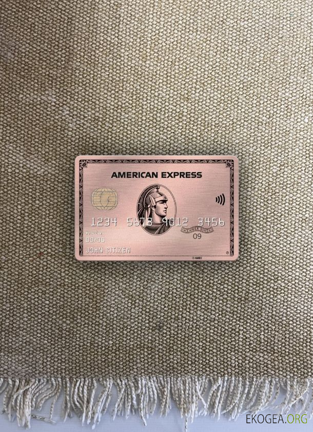 USA Missouri Together Credit Union Bank AMEX carte en or rose photolook ,